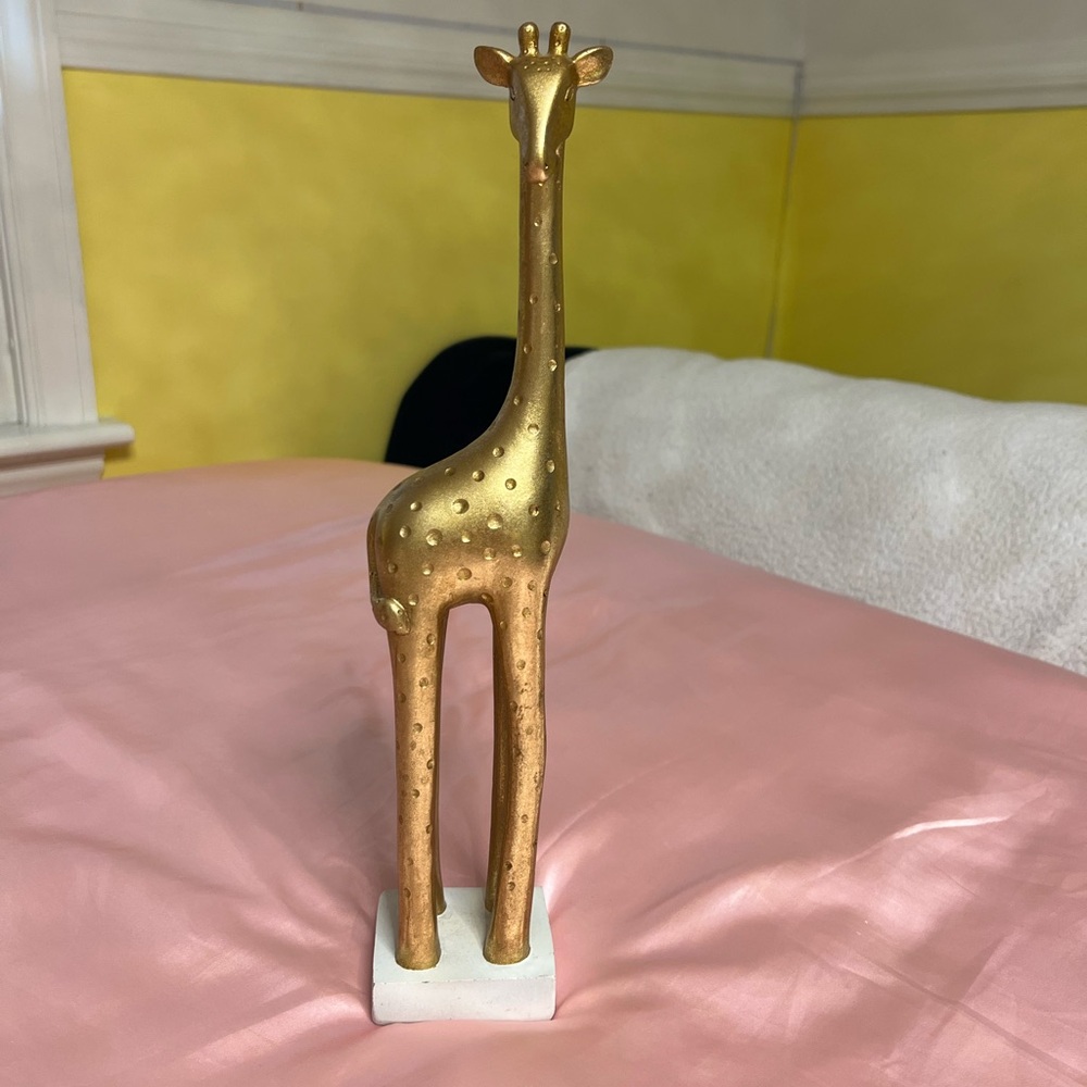 Gold Giraffe Figurine